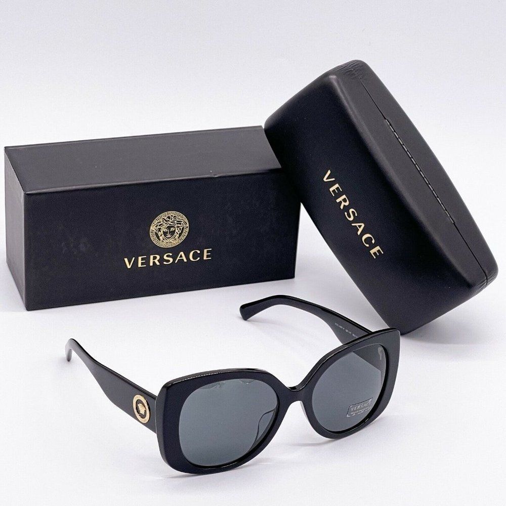 New Versace Black Women's Sunglasses w/ Box